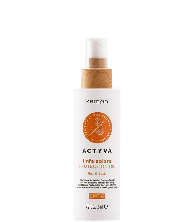 Kemon Actyva Linfa Solare Protection Oil SPF6, 125 ml.