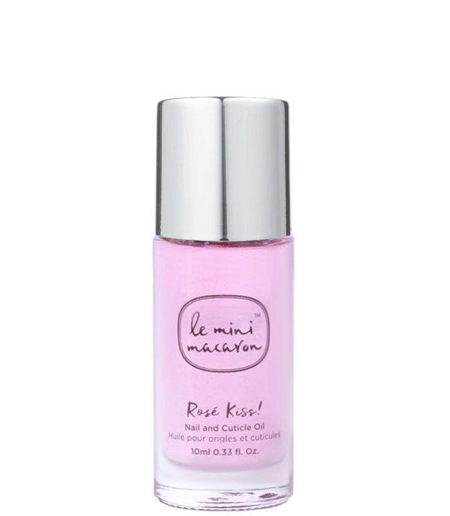 Le Mini Macaron Nail & Cuticle Oil Rosé Kiss, 10 ml.