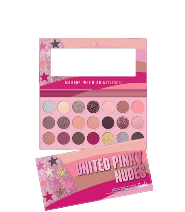 Rude Cosmetics United Pinky Nudes - 21 Eyeshadow Palette