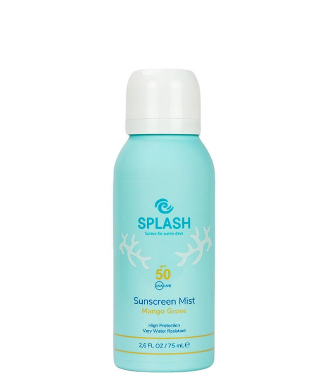 SPLASH Mango Grove Sunscreen Mist SPF 50+ Travel Size, 75 ml.