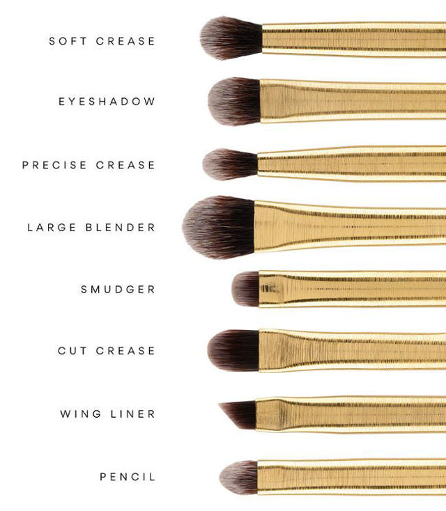 SWATI Cosmetics Deluxe Eye Brush Set, 8 stk.