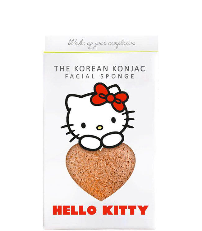 The Konjac Sponge Sanrio Hello Kitty and Hook Set. Pink Clay