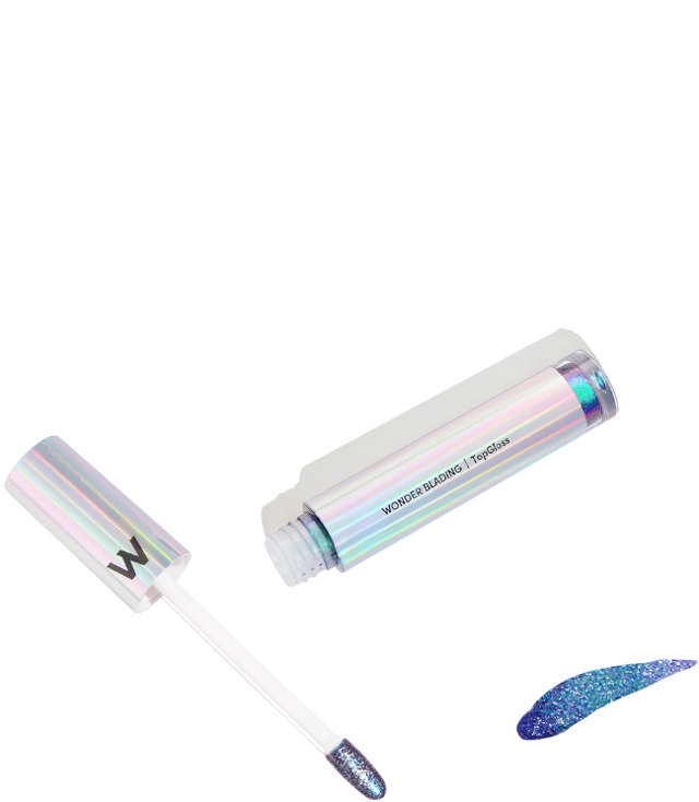 Wonderskin Wonder Blading Top Gloss - Blue Glitter