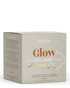 Wellexir Glow Coffee Collagen Creamer Vanilla, 30 x 6 g.