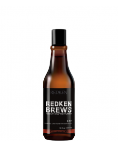 Redken Brews 3-In-1 Shampoo, Conditioner & Body Wash, 300 ml.
